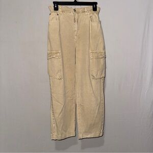 Signature 8 Cargo Pants Khaki Stretch waist Size Small